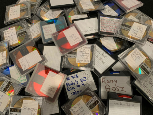 Used Mini Discs ~ Mixed Music Recordable W/ Cases Covers ~ TDK 74 MD-SG Sony