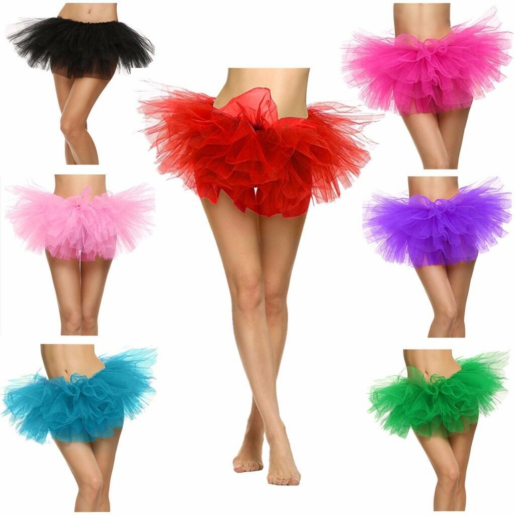 Sexy Adult Women's Classic 5 Layered Tulle Fancy Ballet Dress Tutu Skirts