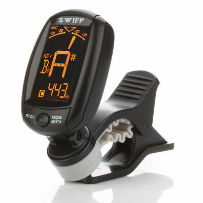 Lcd Clip-on Guitar Tuner For Electronic Digital Chromatic Bass Violin Ukulele
